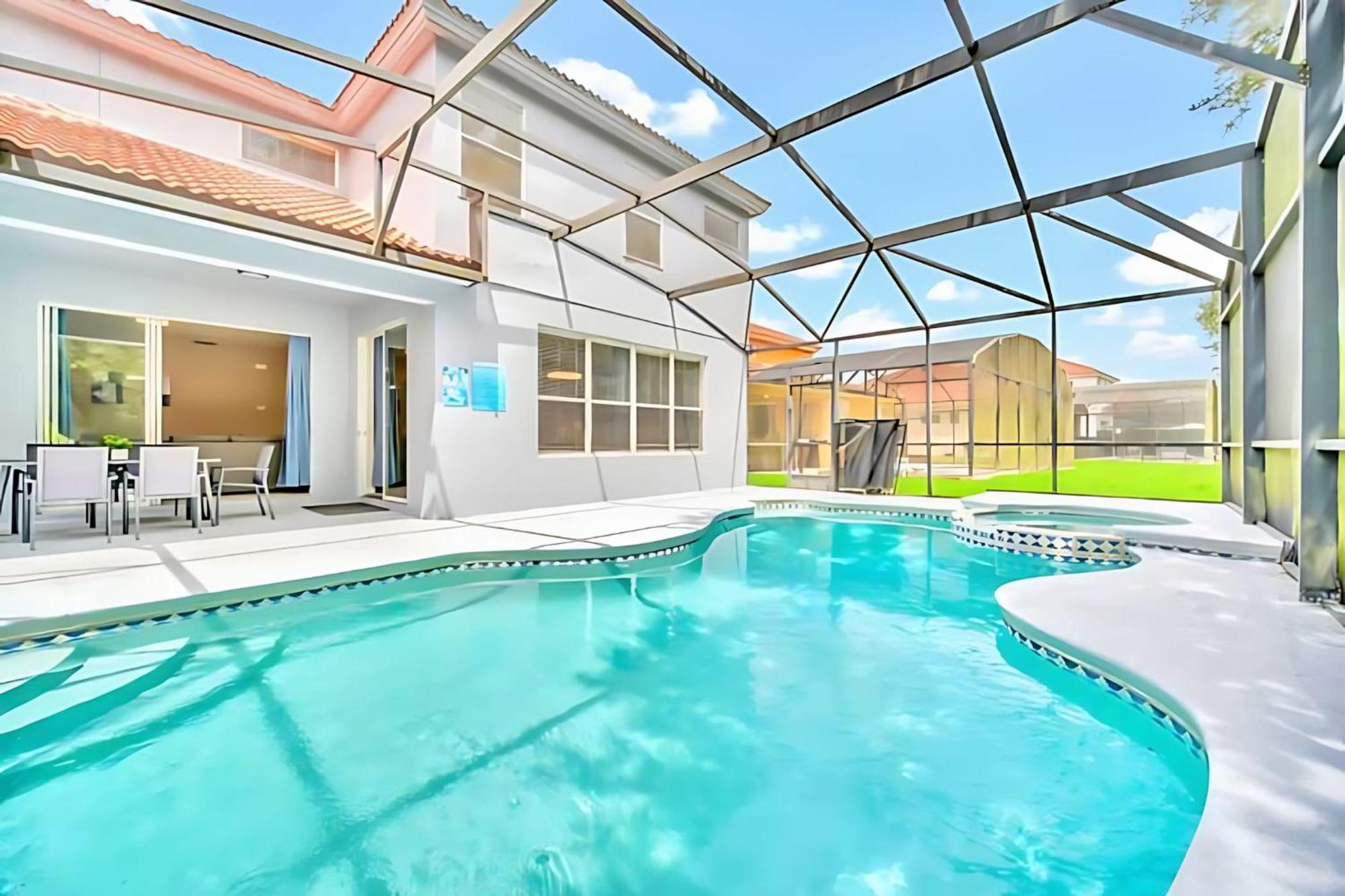 6Br Resort Home Near Disney - With Private Pool Hot Tub And Games Room Kissimmee Eksteriør billede